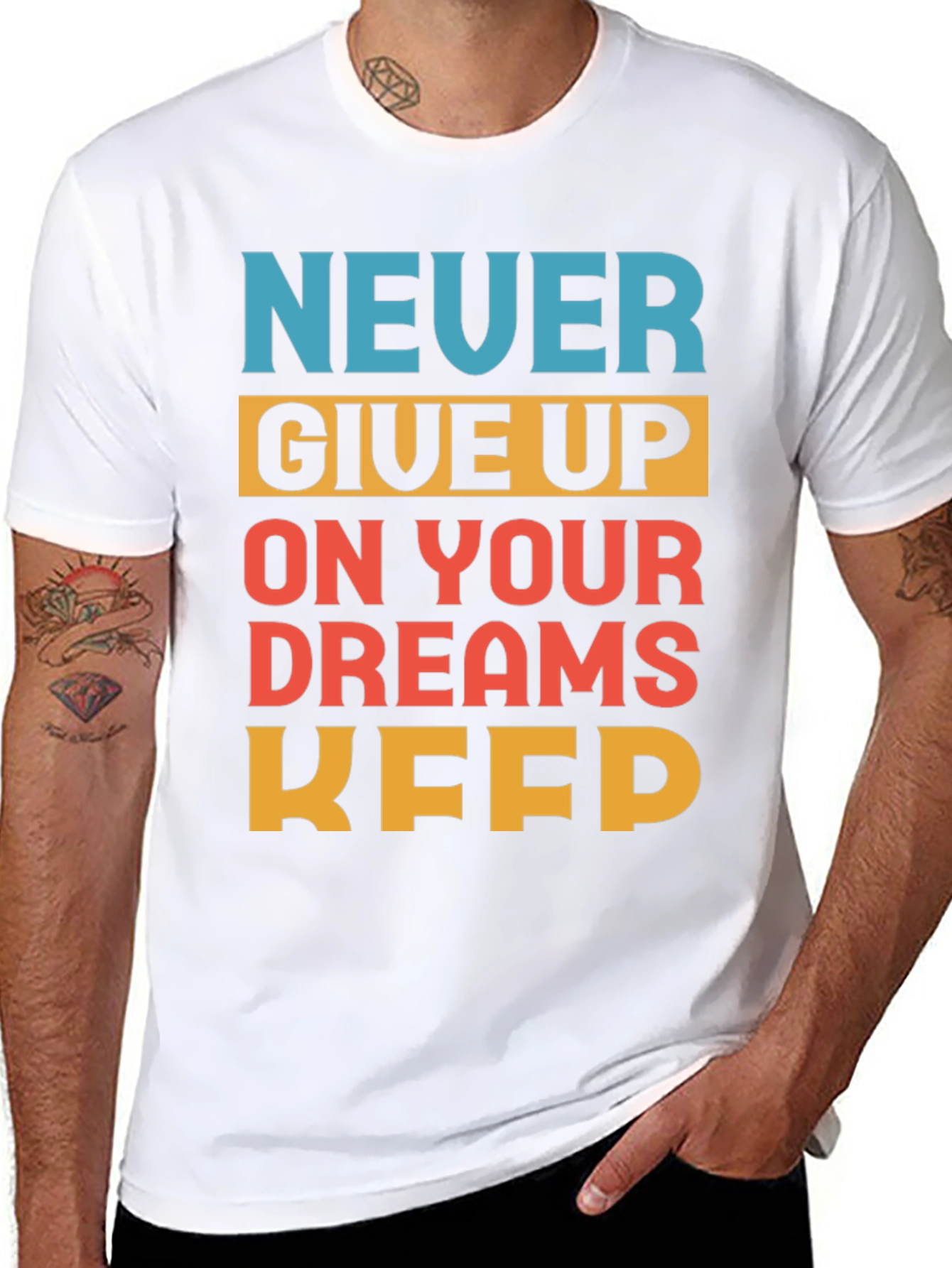 Motivational Never Give Up T-Shirt