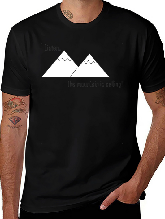 Mountain Calling Graphic Tee - Black