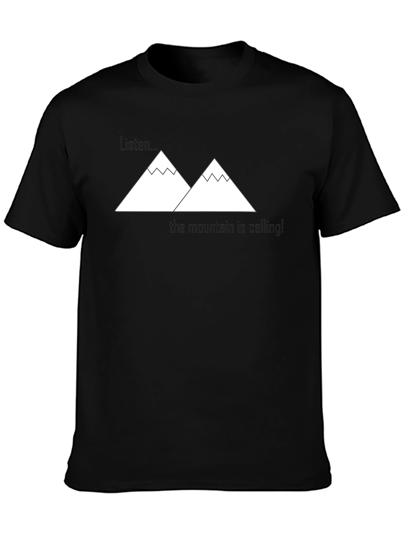 Mountain Calling Graphic Tee - Black