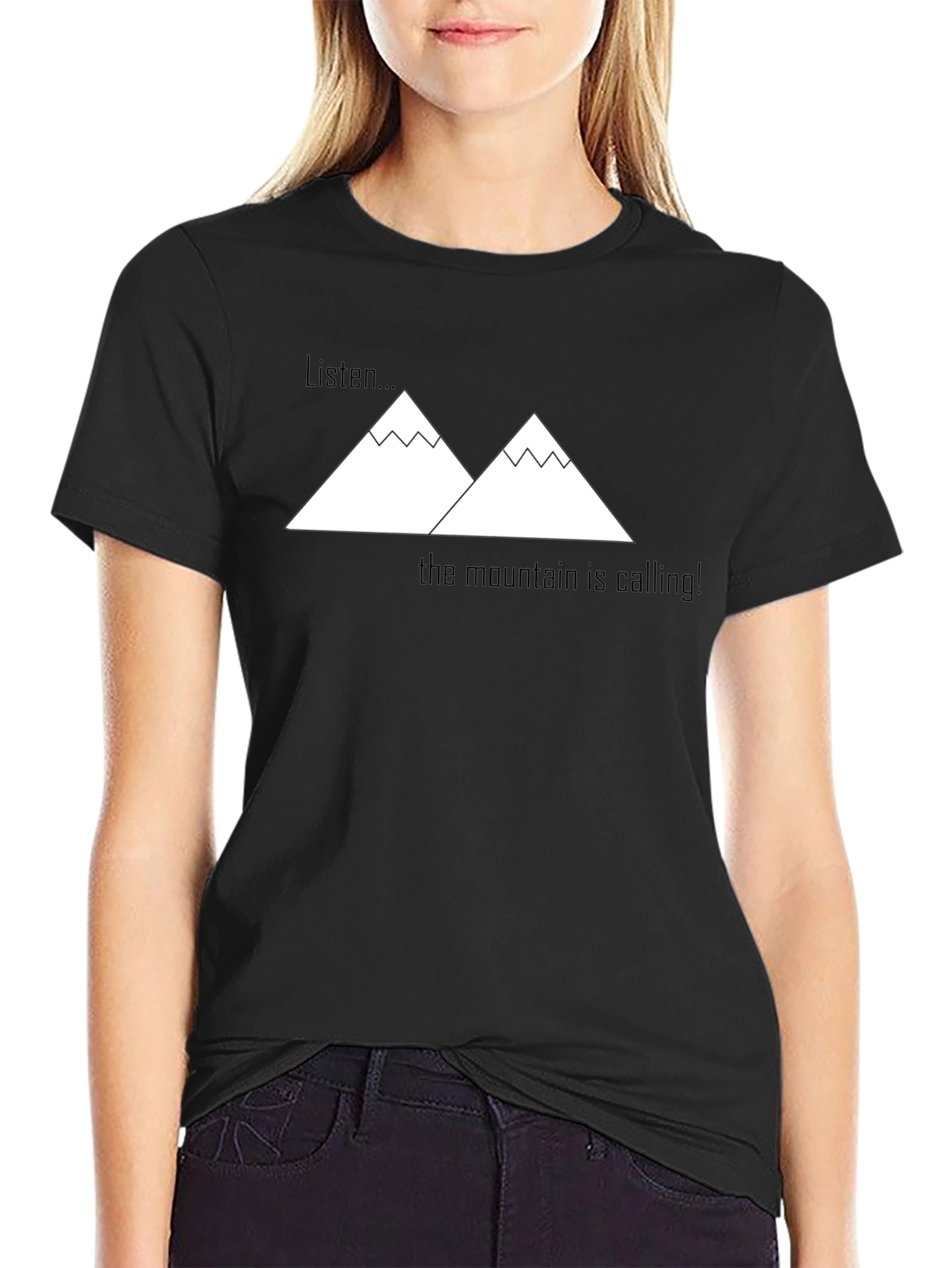 Mountain Calling Graphic Tee - Black