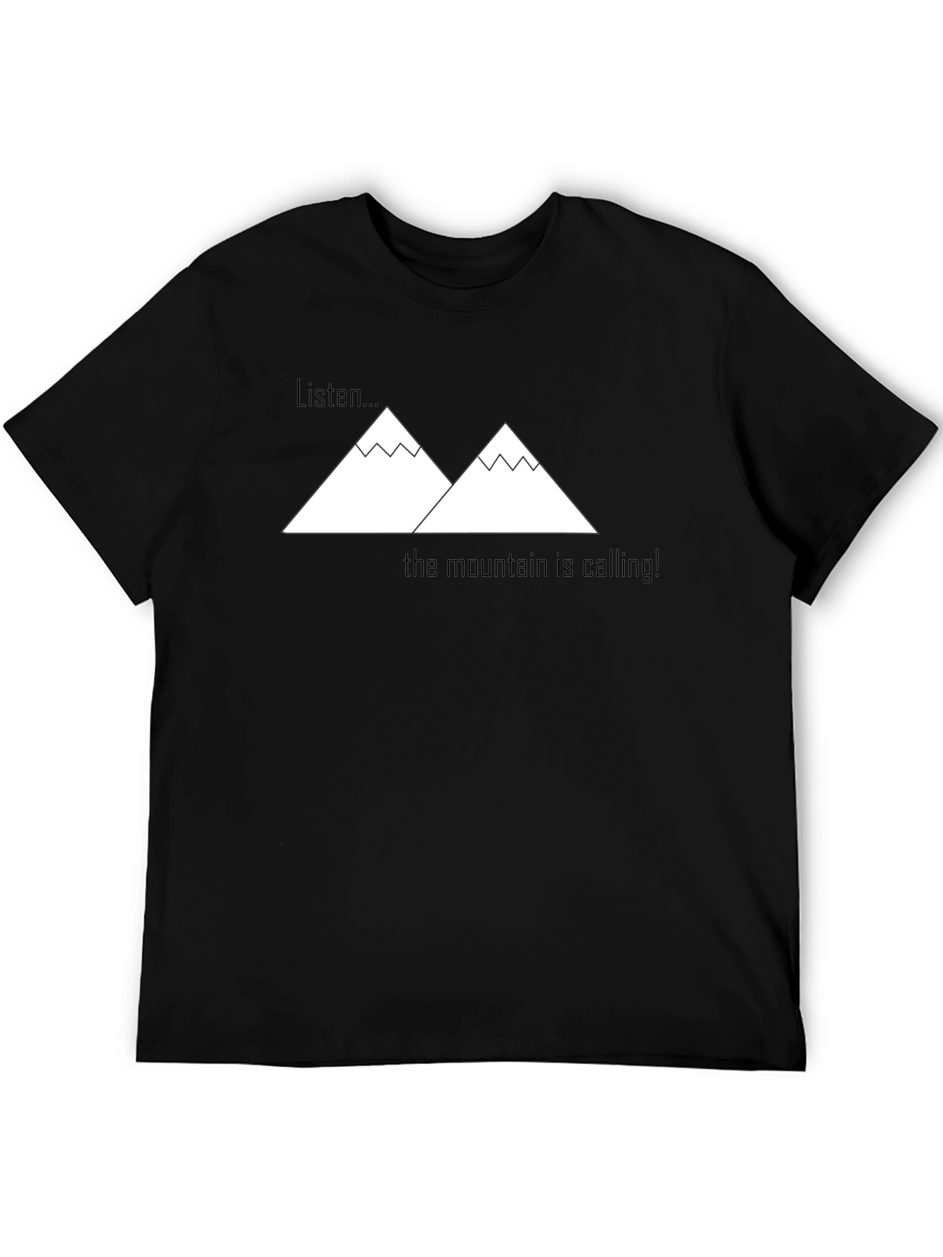 Mountain Calling Graphic Tee - Black