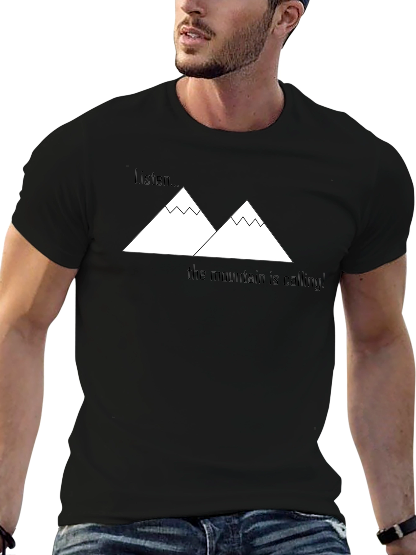 Mountain Calling Graphic Tee - Black