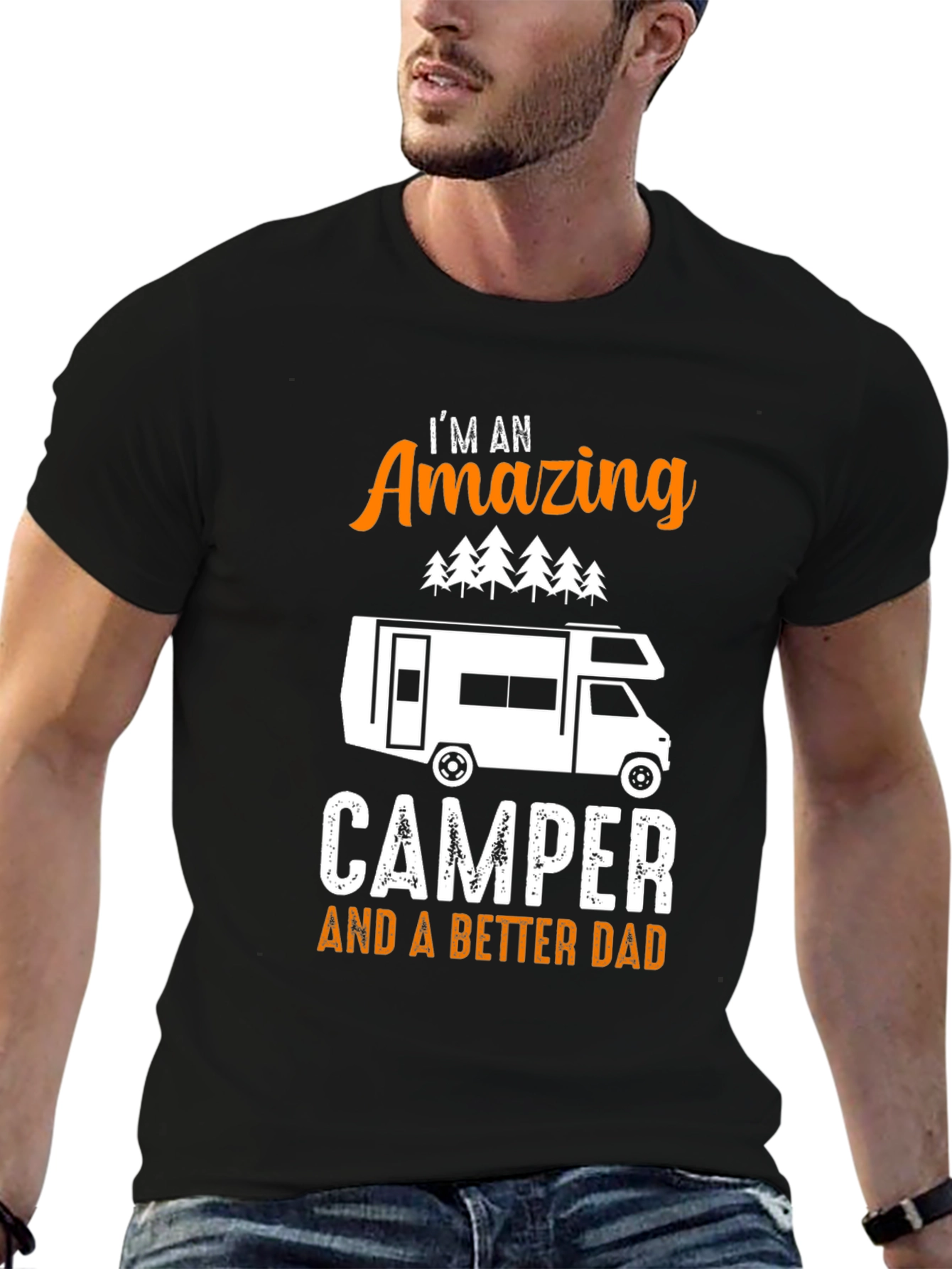 Amazing Camper Dad Graphic Tee