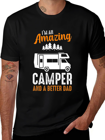 Amazing Camper Dad Graphic Tee
