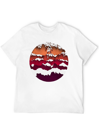 Astronaut Mountainscape Graphic Tee - Black