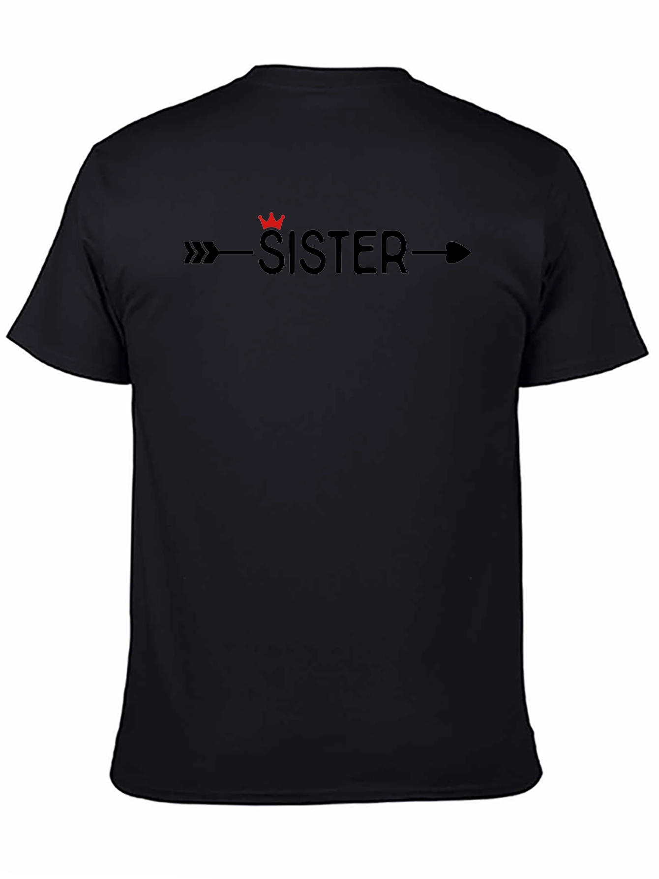 Sister Arrow Graphic Tee - Black Unisex T-Shirt