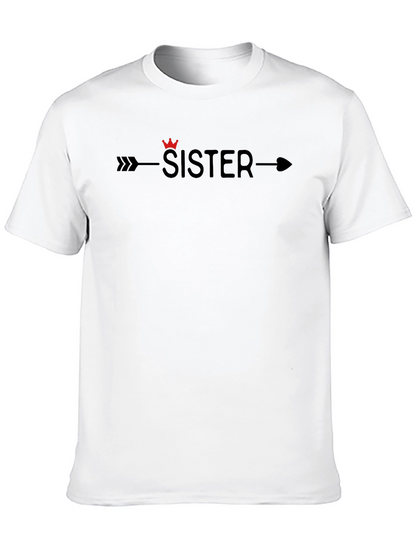 Sister Arrow Graphic Tee - Black Unisex T-Shirt