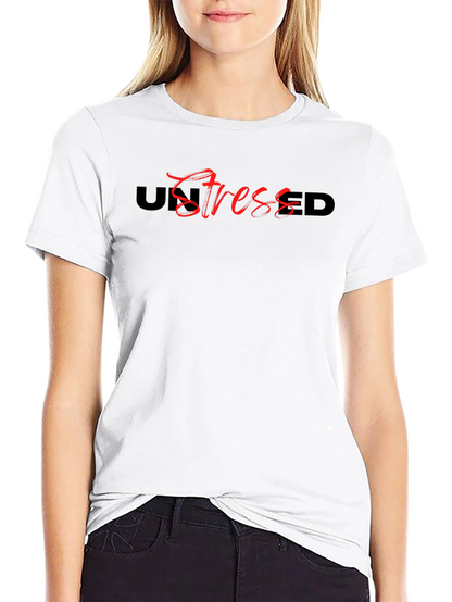 UnStressed Black Graphic Tee