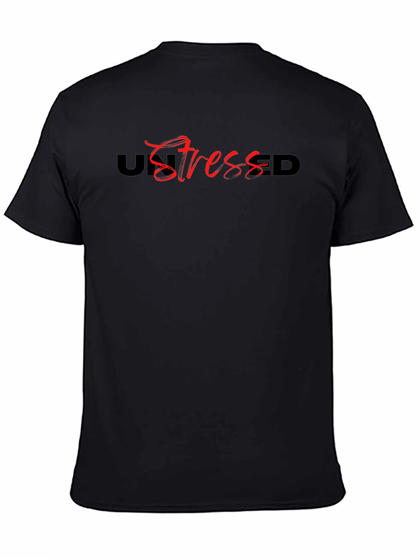 UnStressed Black Graphic Tee