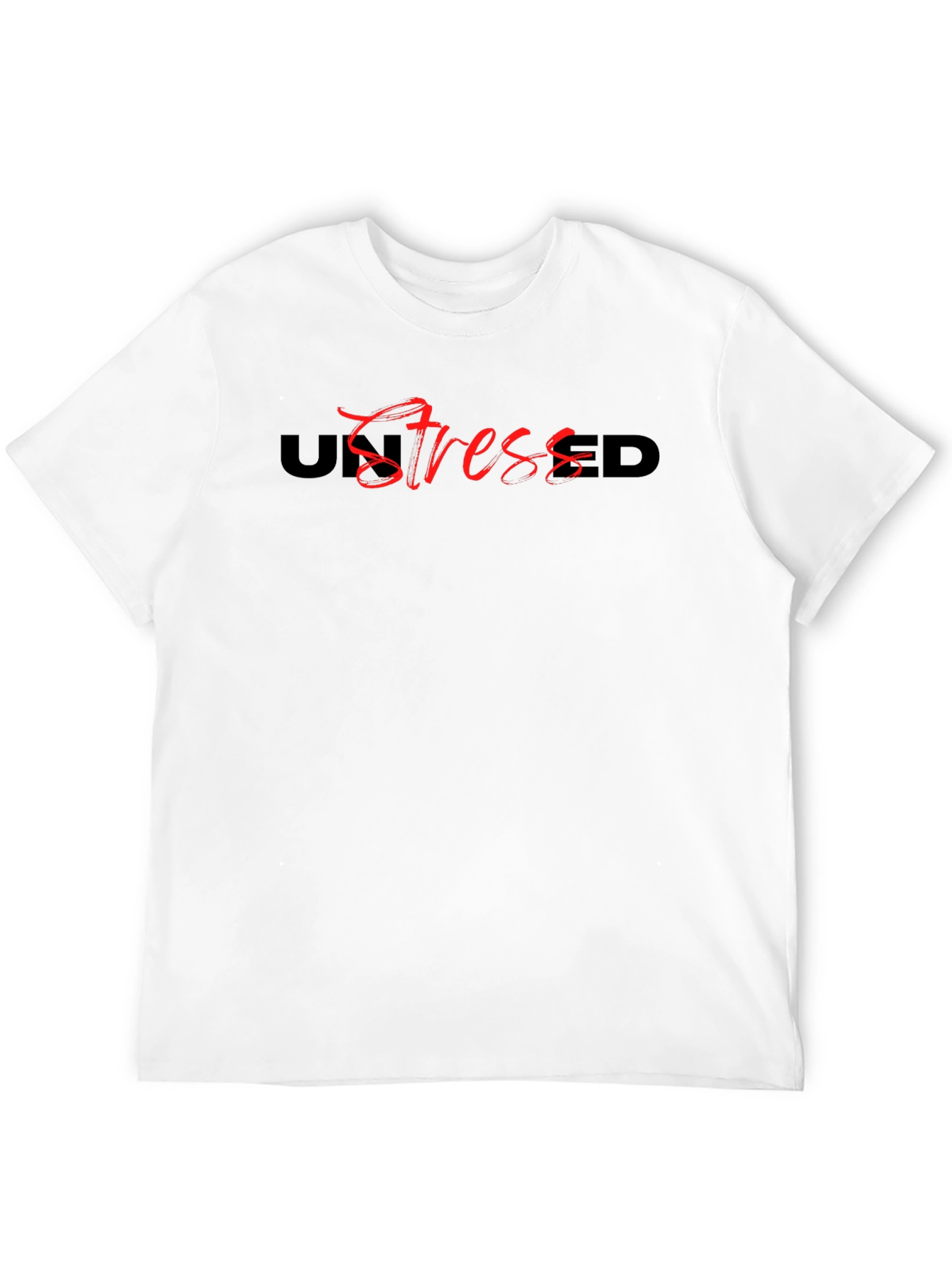 UnStressed Black Graphic Tee