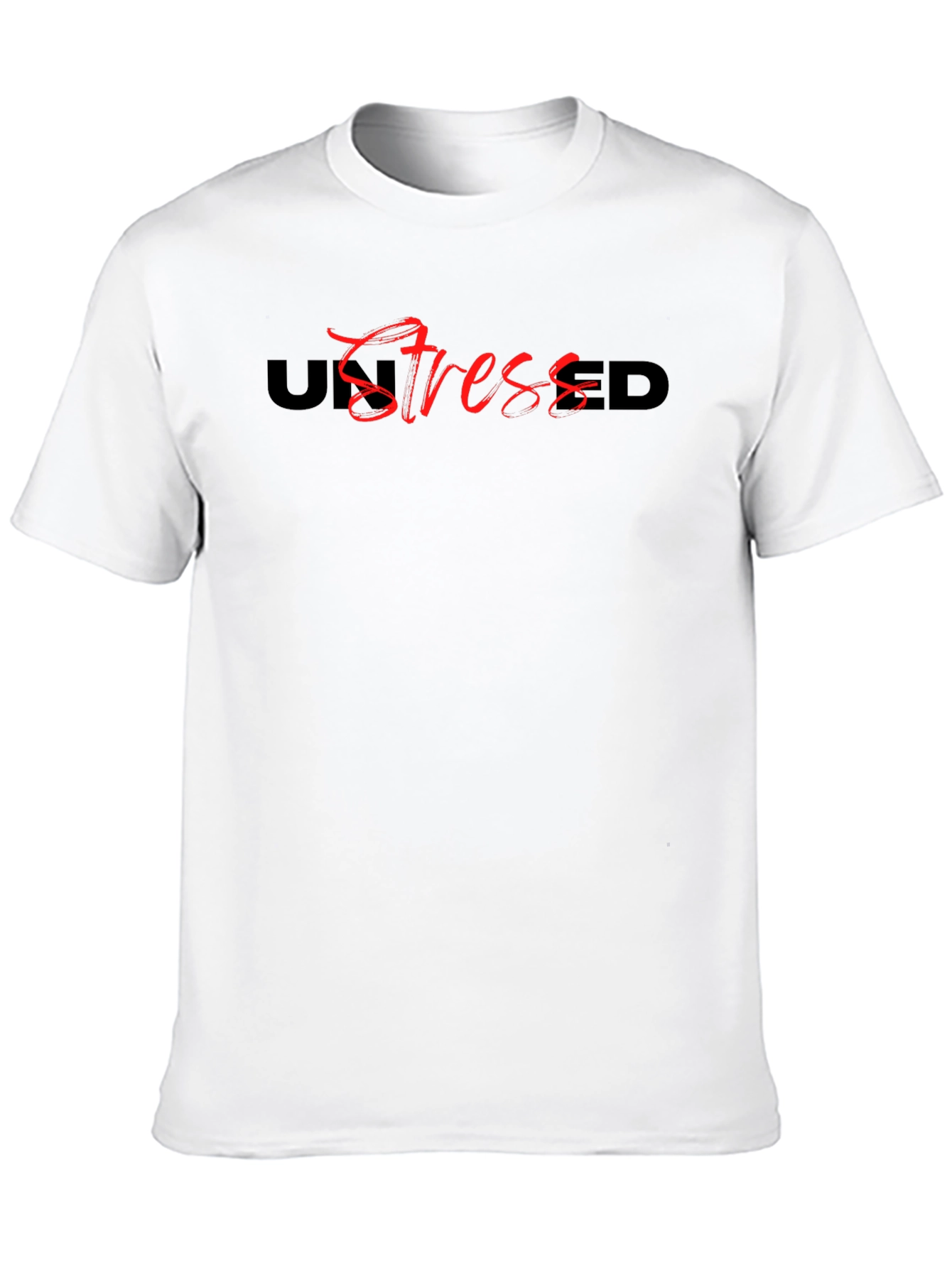 UnStressed Black Graphic Tee