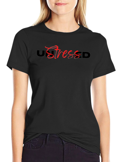 UnStressed Black Graphic Tee