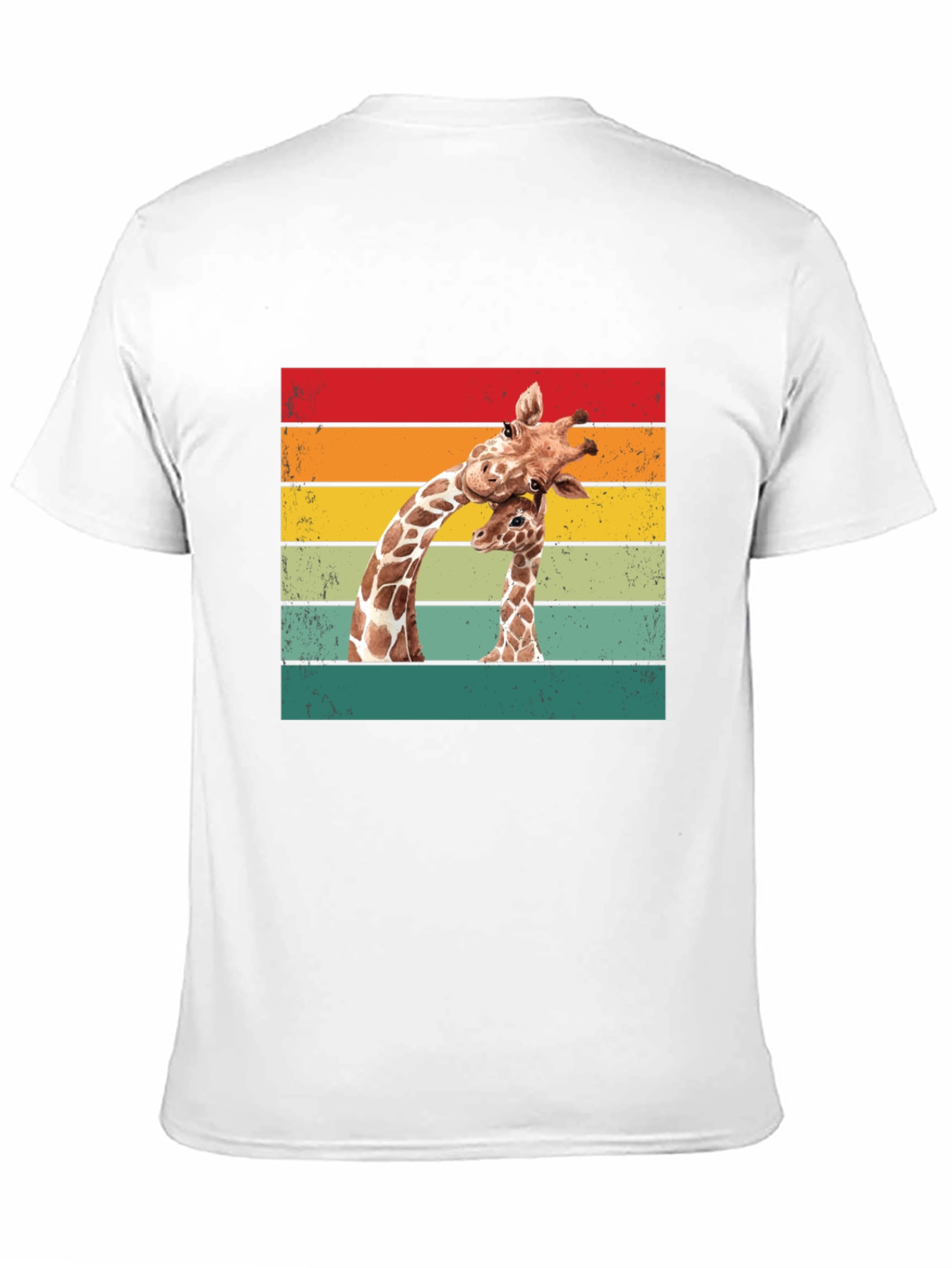Giraffe Graphic Tee - Retro Style Animal Lover Shirt