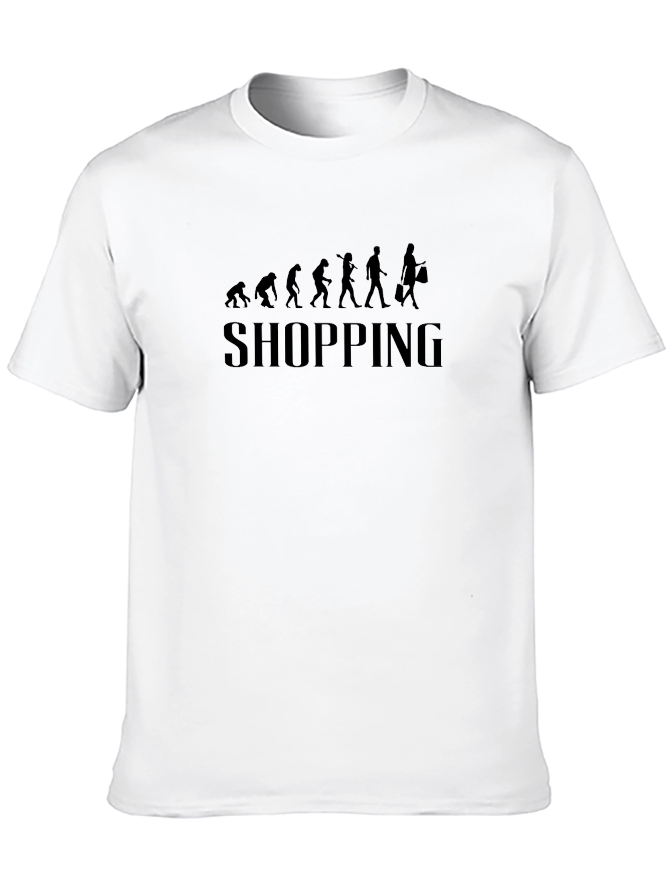 Evolution of Shopping Black Graphic Tee