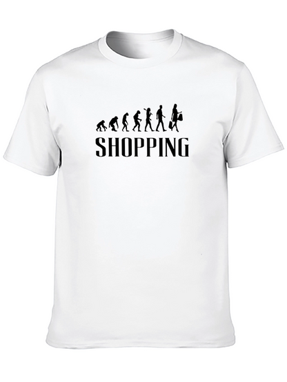Evolution of Shopping Black Graphic Tee