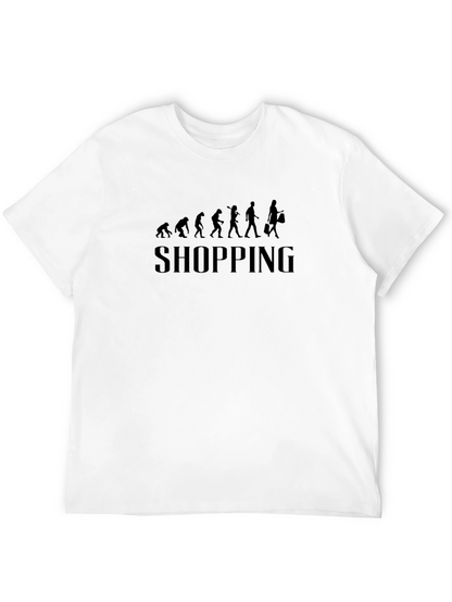 Evolution of Shopping Black Graphic Tee