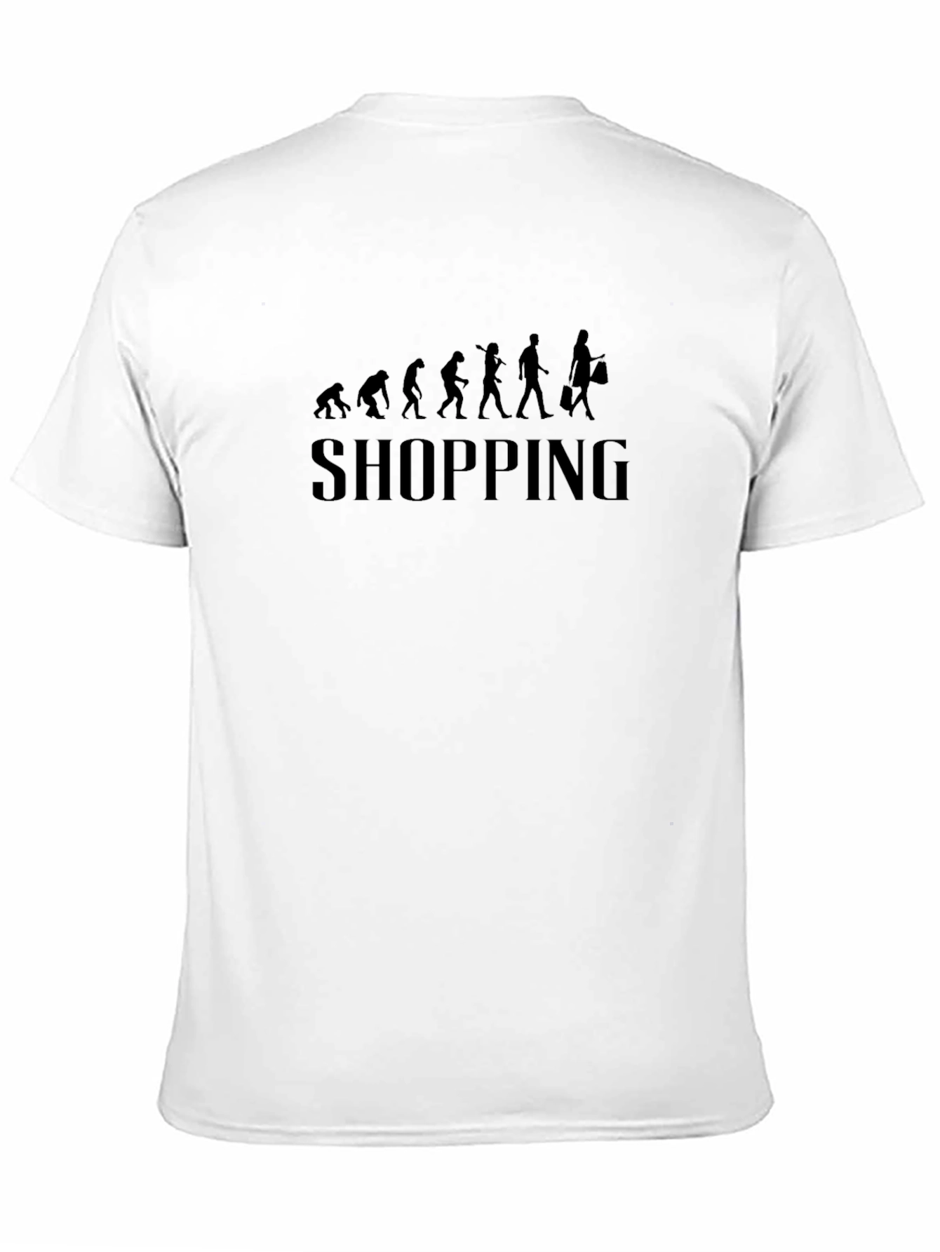 Evolution of Shopping Black Graphic Tee