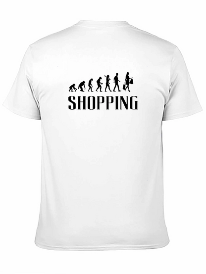 Evolution of Shopping Black Graphic Tee