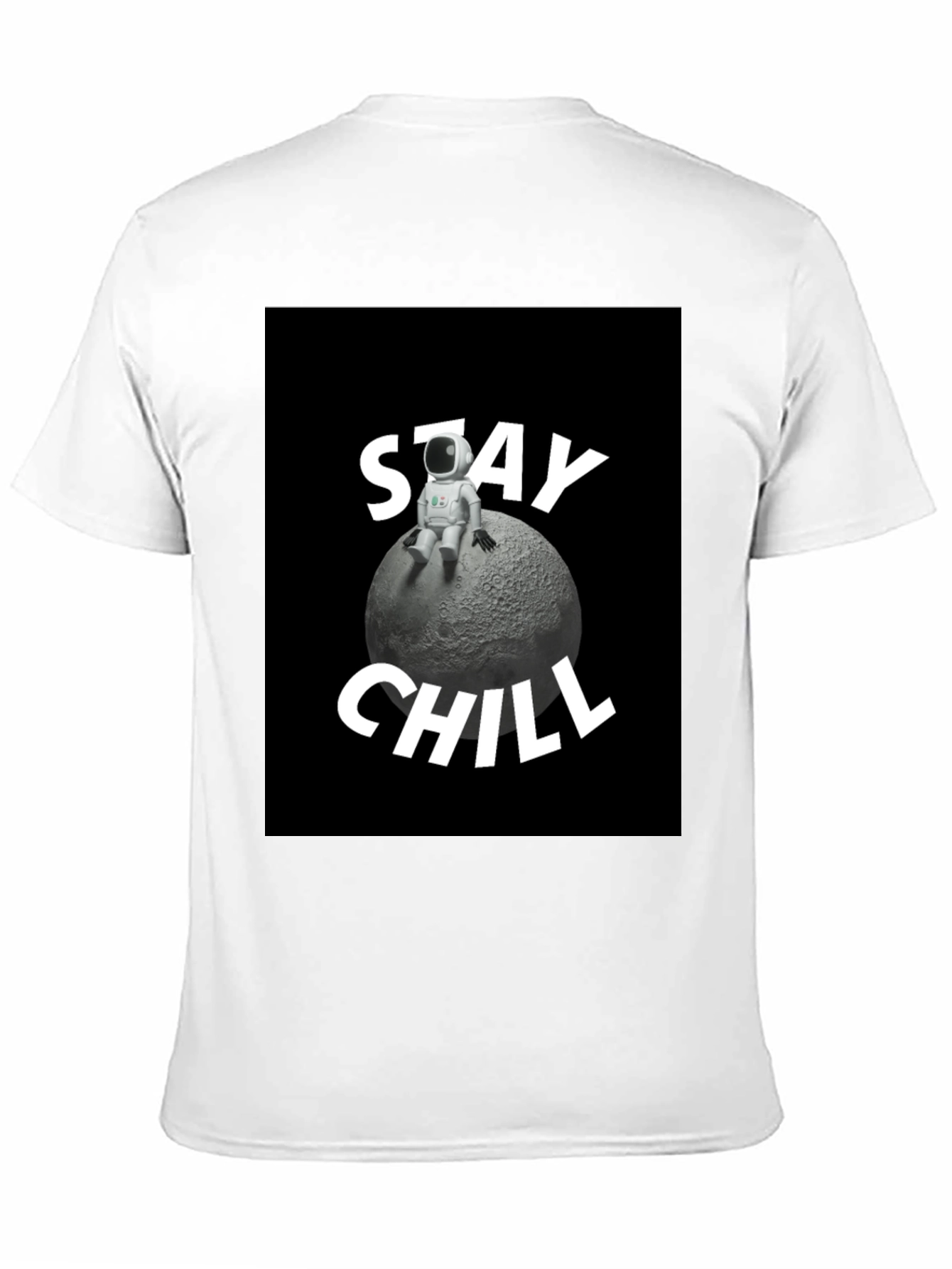 Stay Chill Astronaut T-Shirt - Relaxed Moon Vibes