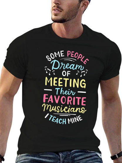Musician Teacher Graphic Tee - Black