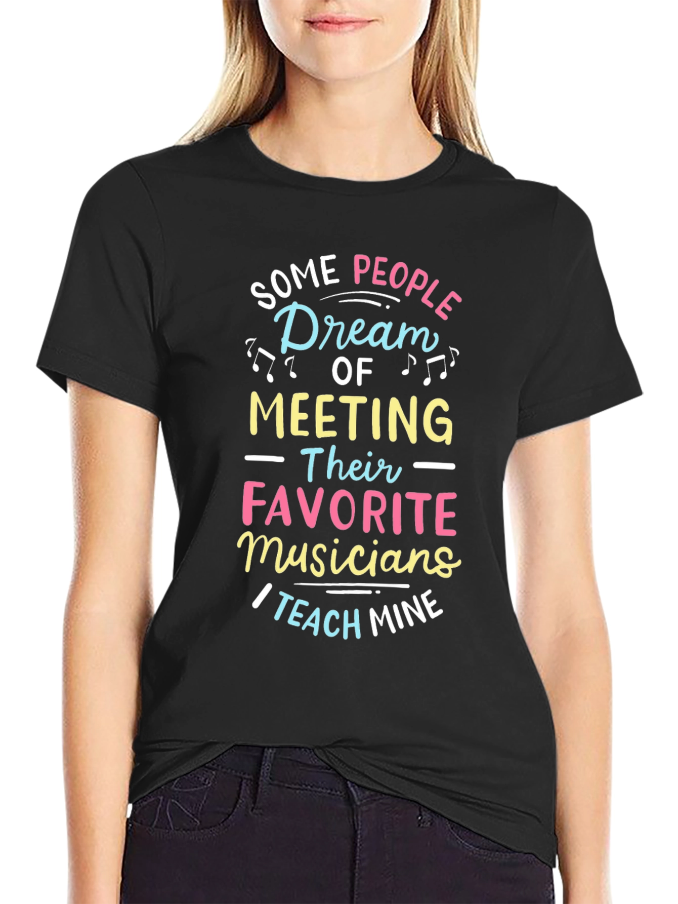 Musician Teacher Graphic Tee - Black