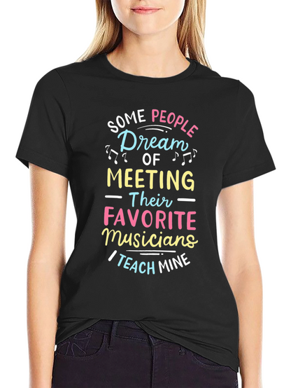 Musician Teacher Graphic Tee - Black