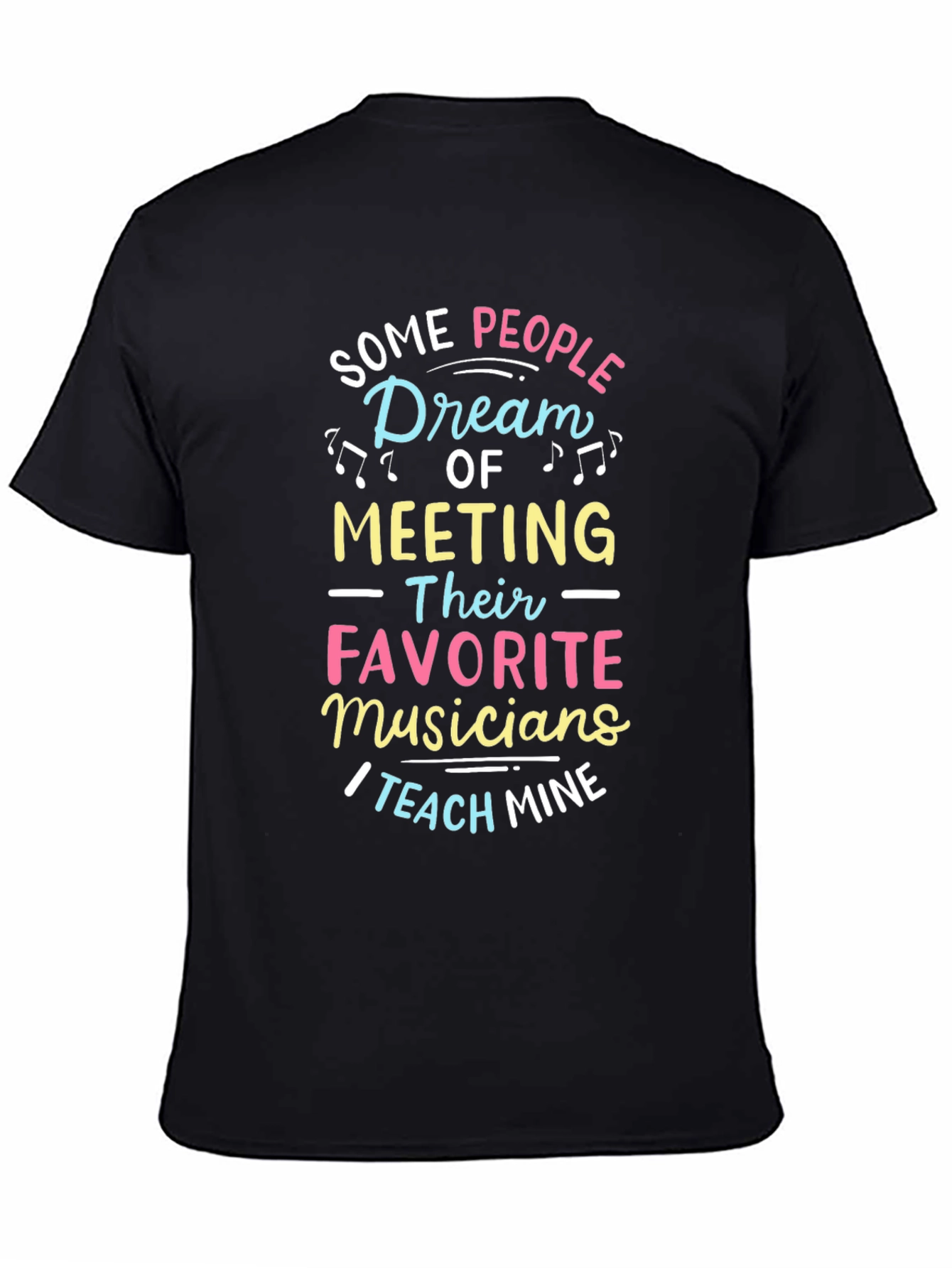 Musician Teacher Graphic Tee - Black