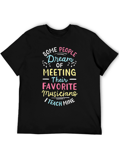 Musician Teacher Graphic Tee - Black
