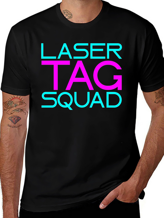 Laser Tag Squad Tee - Fun Neon Design