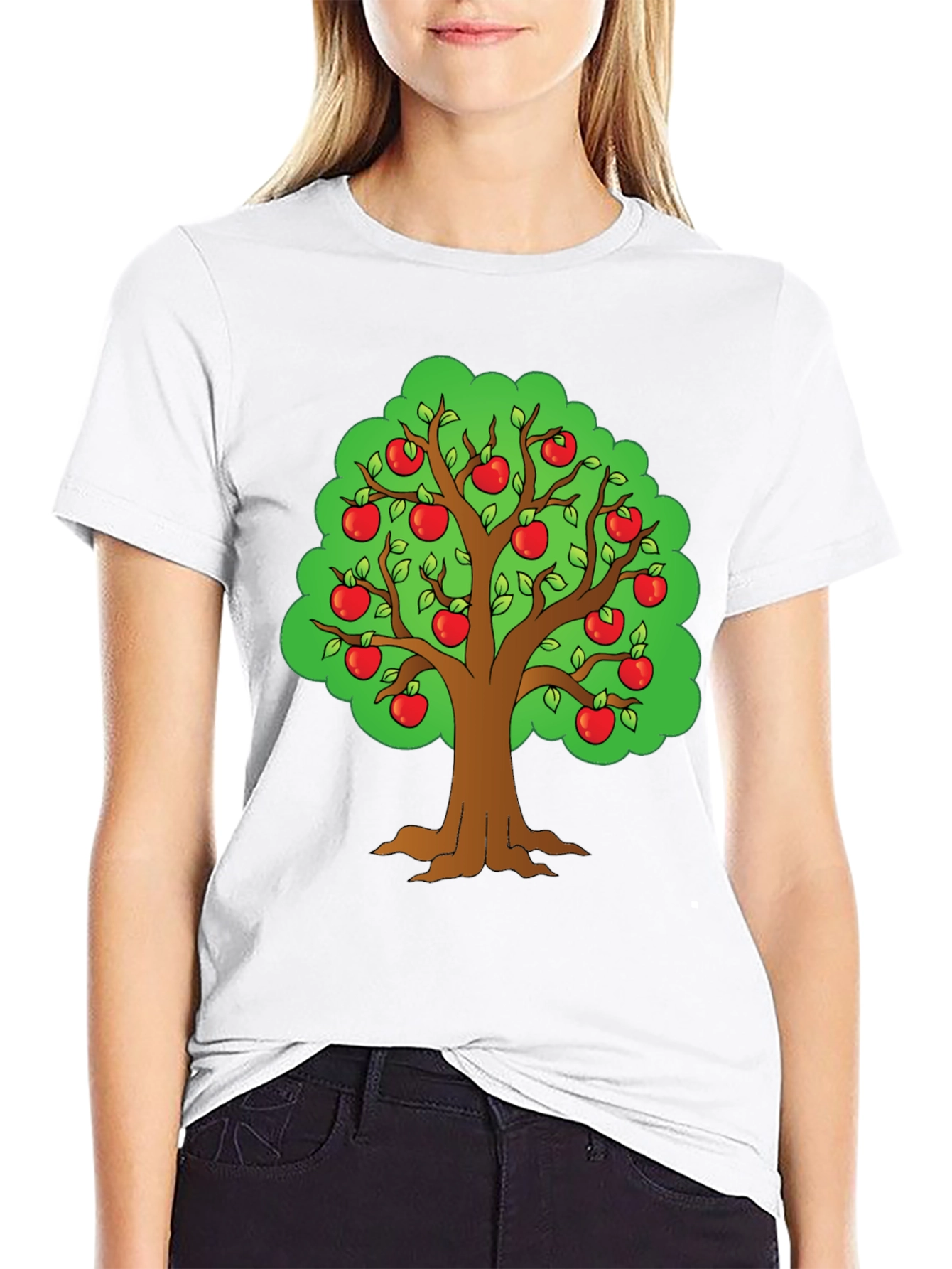 Apple Tree Graphic T-Shirt - Fun Casual Wear