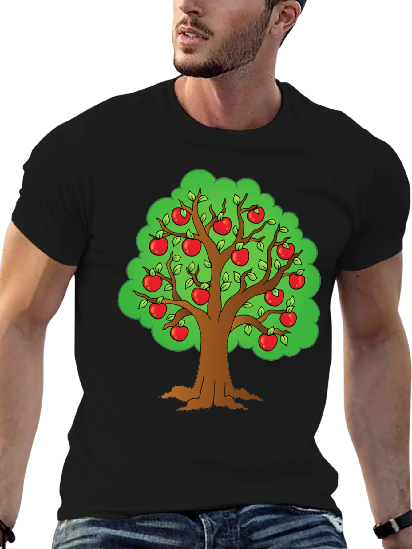 Apple Tree Graphic T-Shirt - Fun Casual Wear