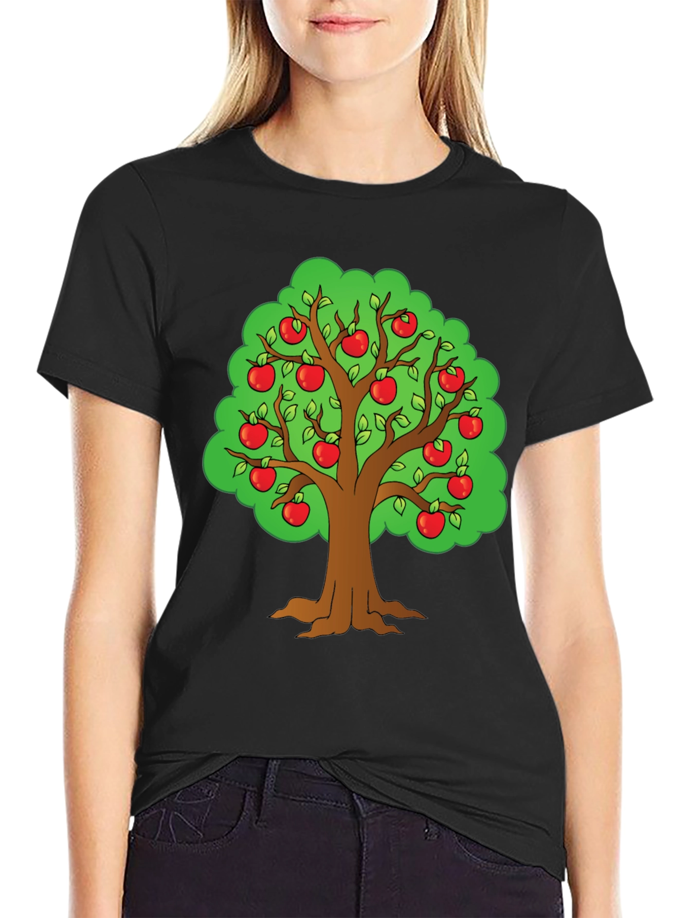 Apple Tree Graphic T-Shirt - Fun Casual Wear