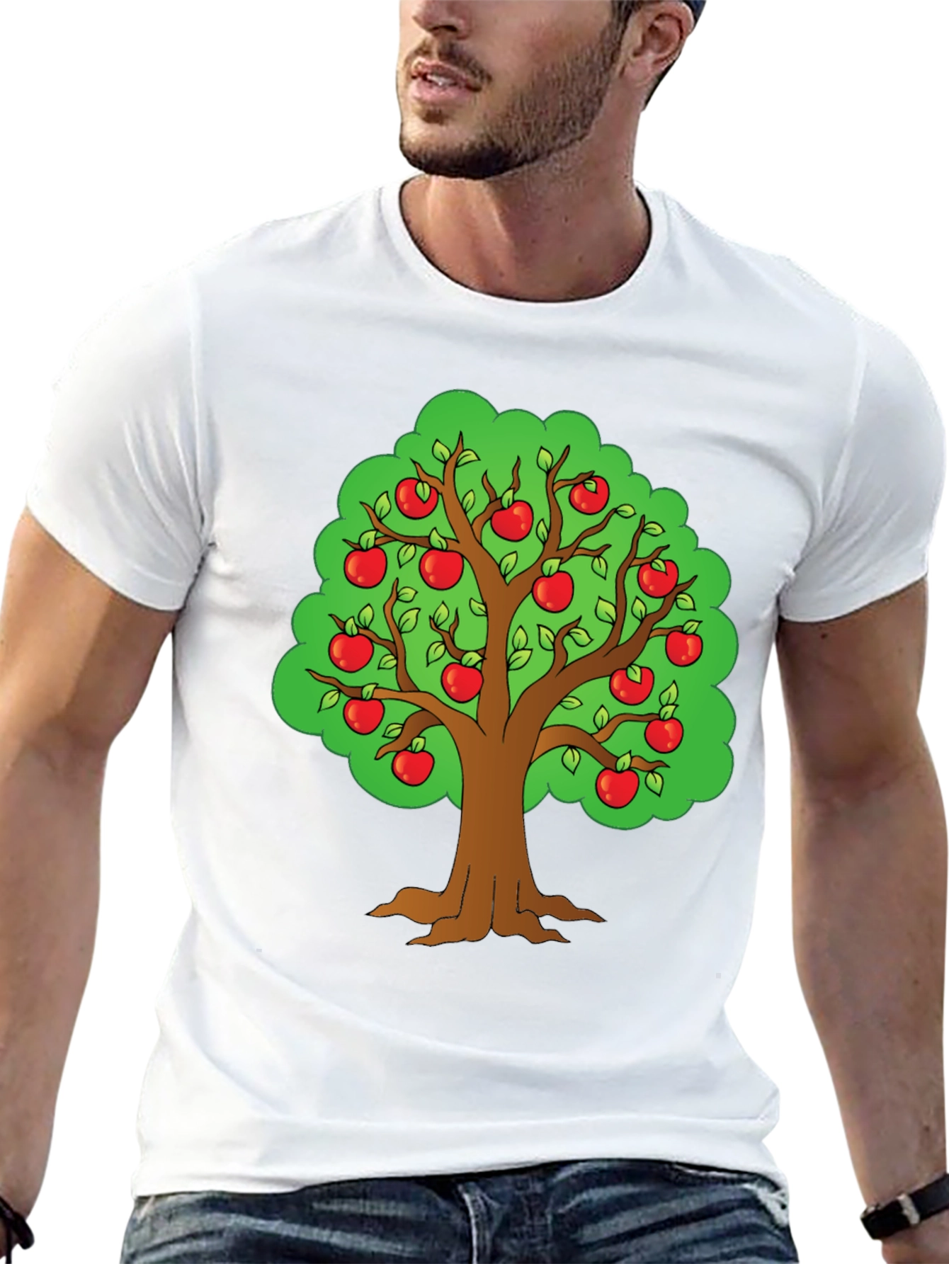 Apple Tree Graphic T-Shirt - Fun Casual Wear