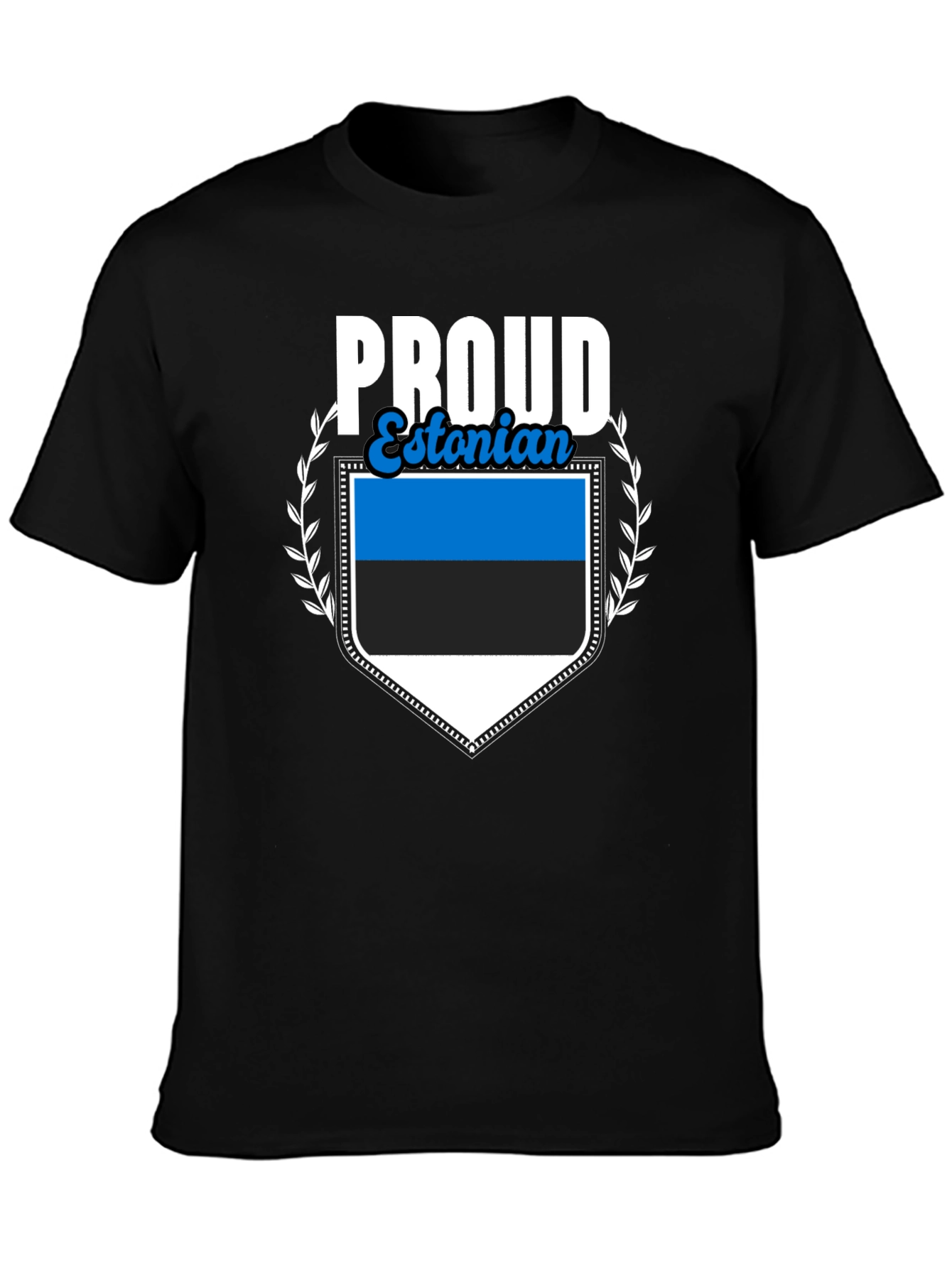 Proud Estonian Flag Graphic T-Shirt
