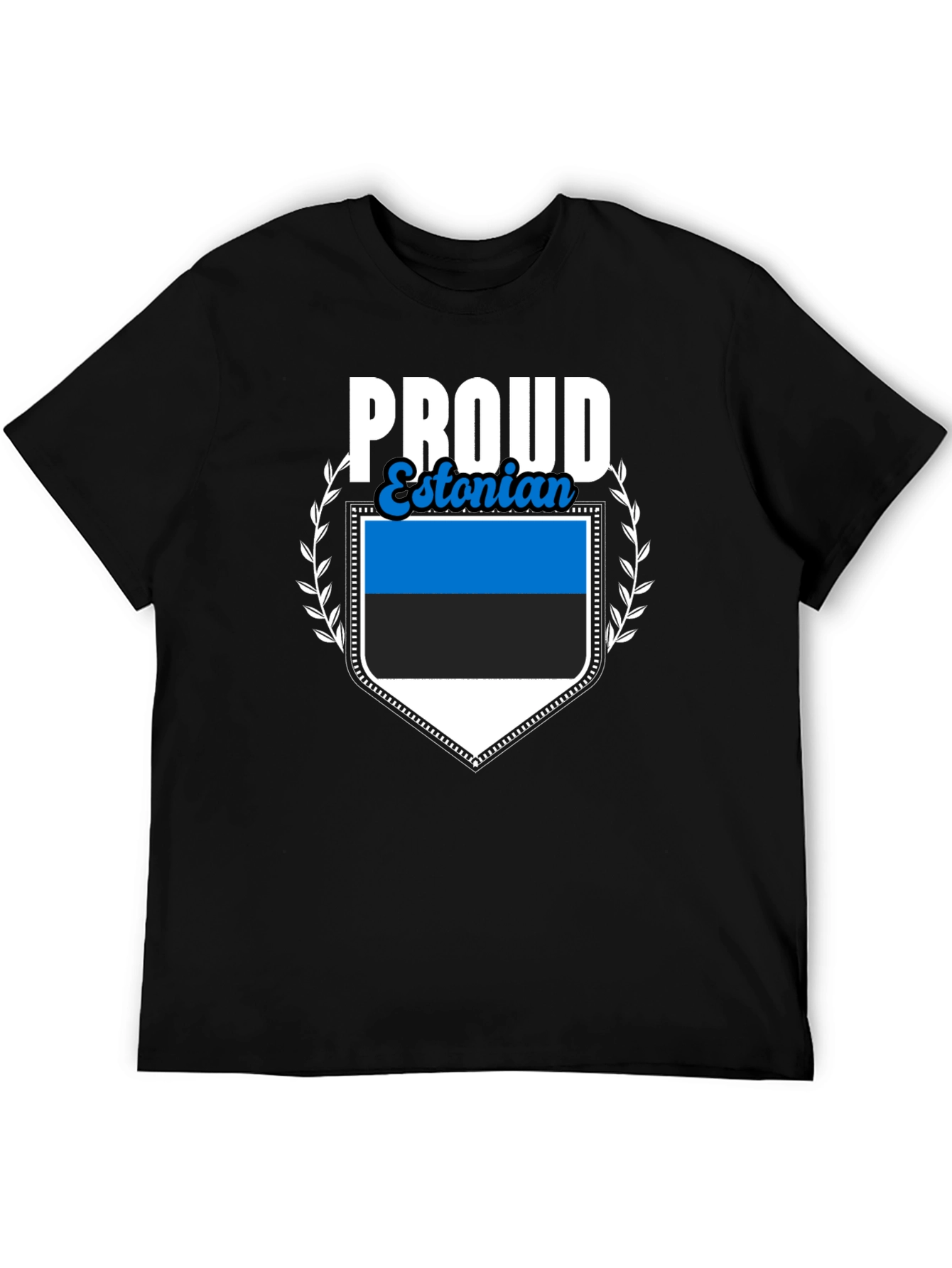 Proud Estonian Flag Graphic T-Shirt