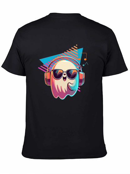 Cool Ghost Graphic T-Shirt - Retro 80s Style