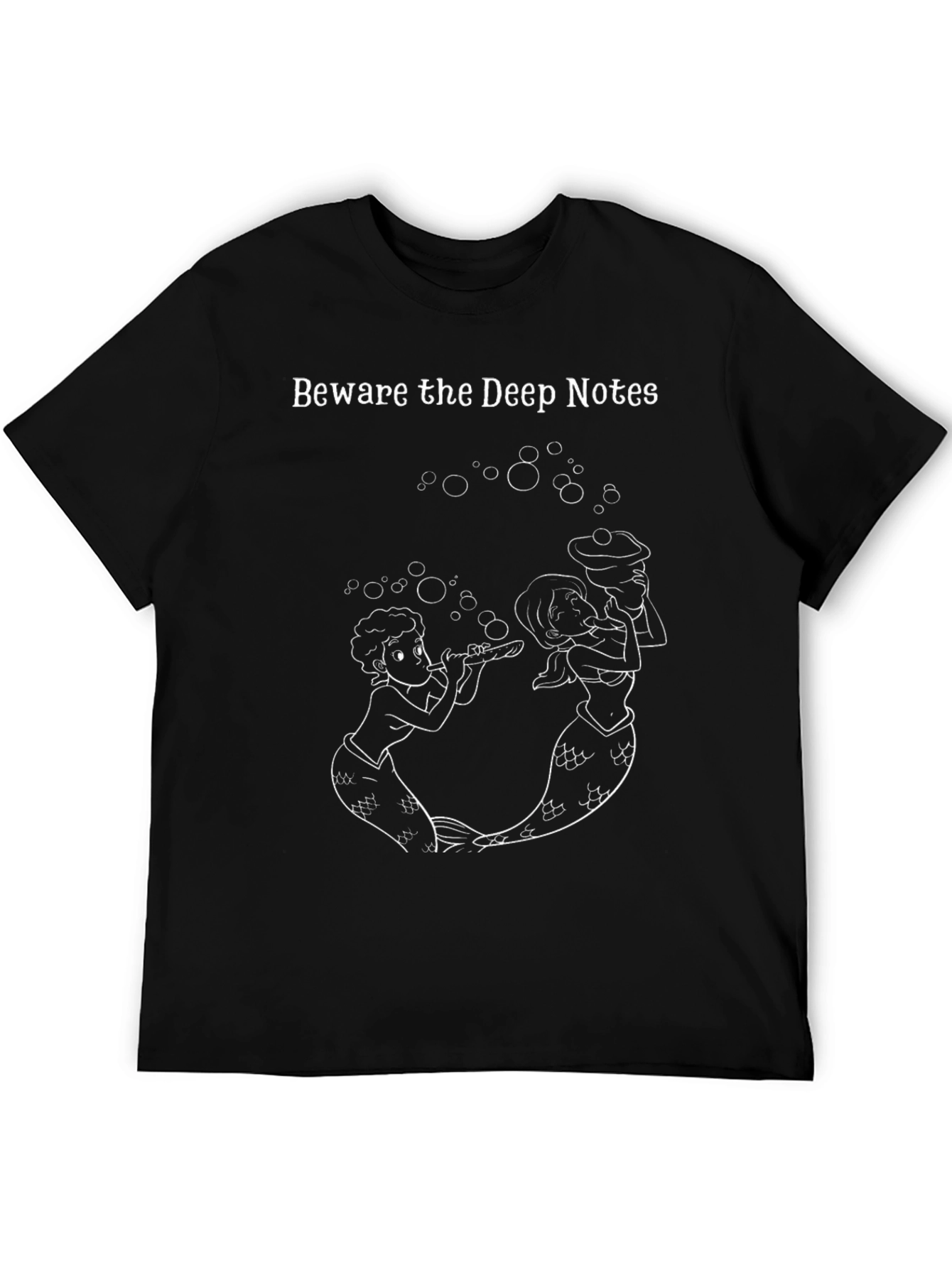 Beware the Deep Notes Black Graphic Tee