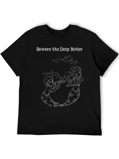Beware the Deep Notes Black Graphic Tee