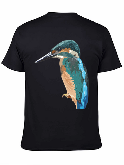 Kingfisher Bird Graphic Tee - Stylish Mens T-Shirt
