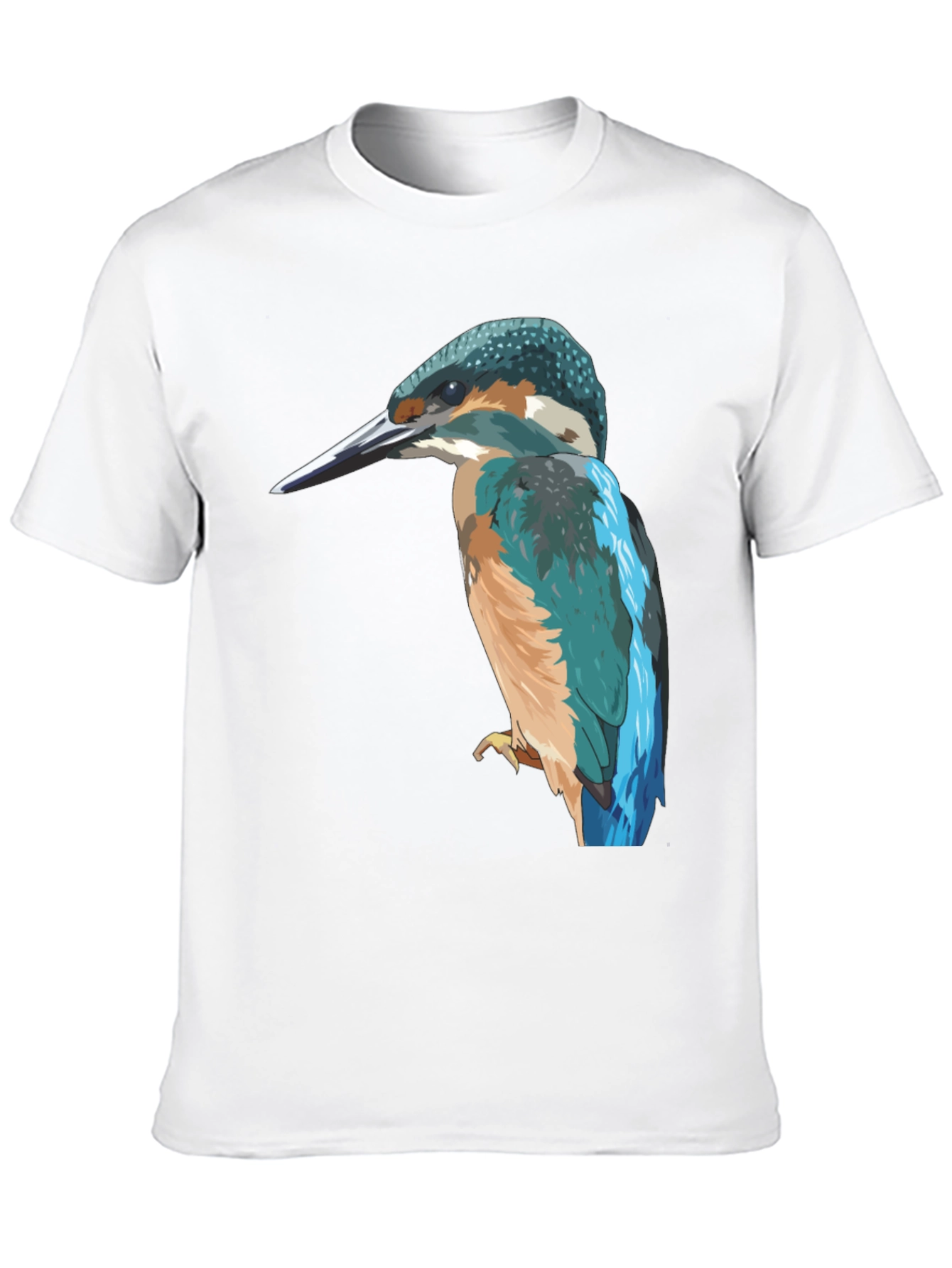 Kingfisher Bird Graphic Tee - Stylish Mens T-Shirt