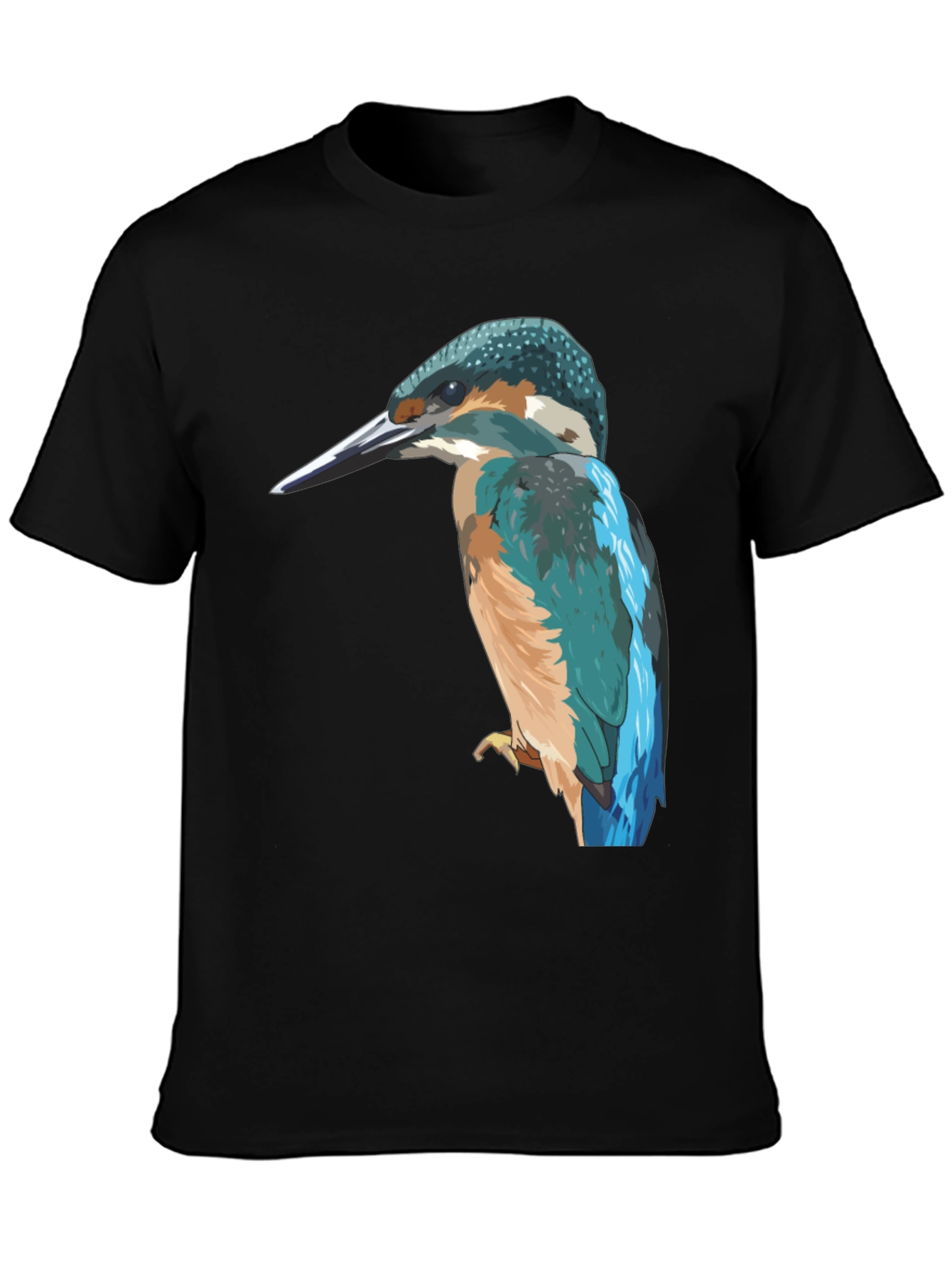 Kingfisher Bird Graphic Tee - Stylish Mens T-Shirt