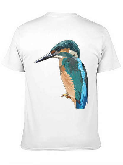 Kingfisher Bird Graphic Tee - Stylish Mens T-Shirt
