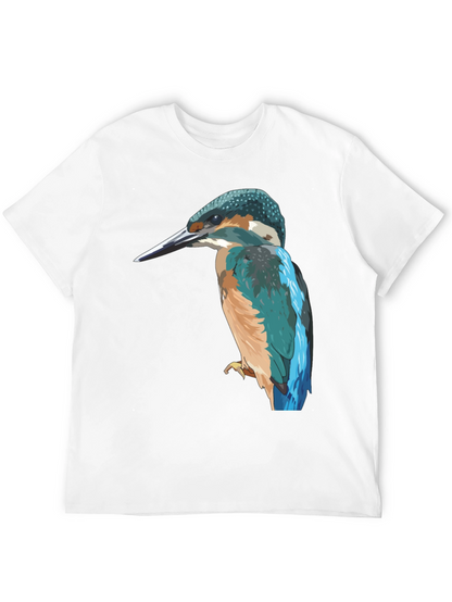 Kingfisher Bird Graphic Tee - Stylish Mens T-Shirt