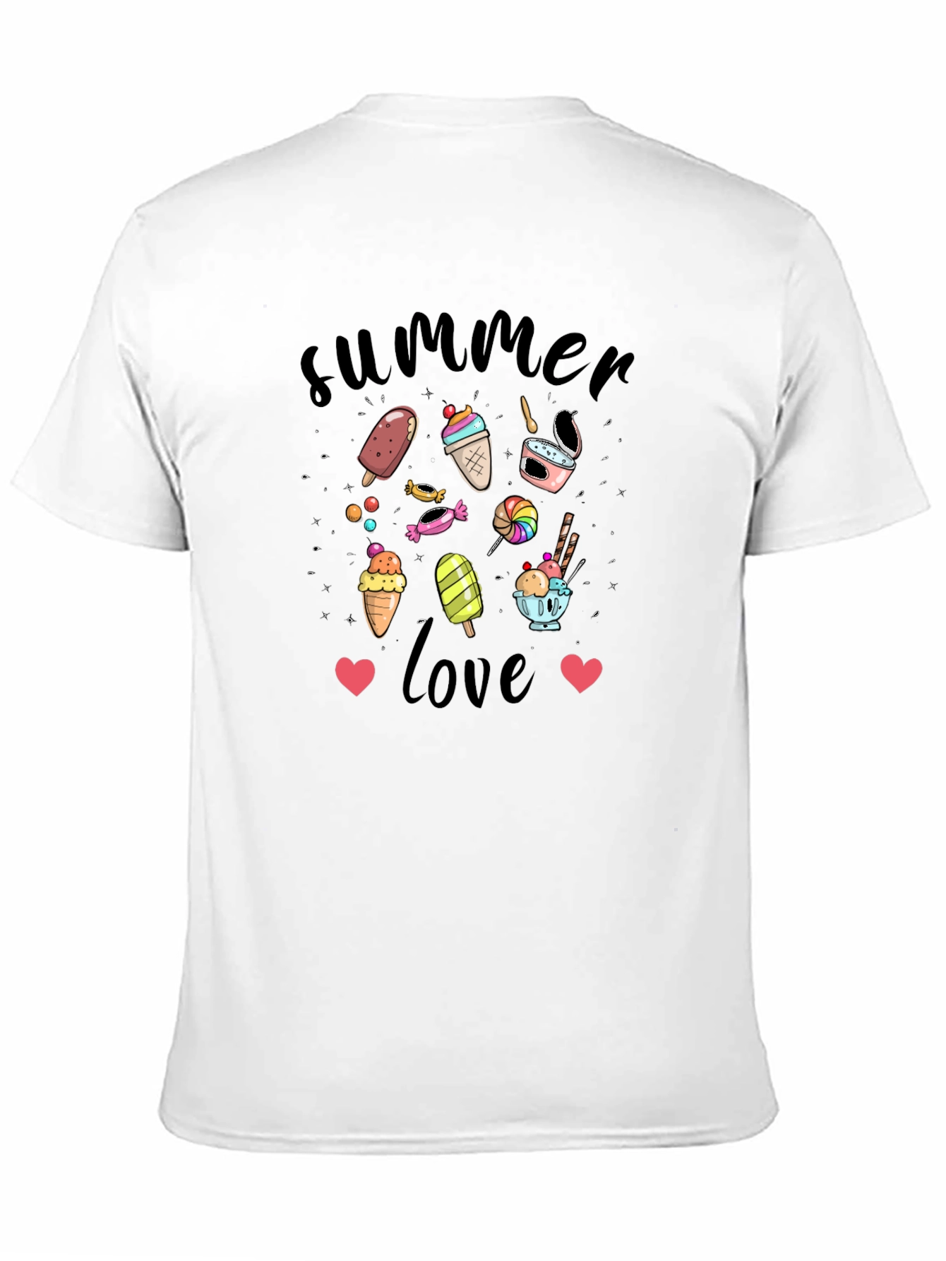 Summer Love T-Shirt with Ice Cream Design