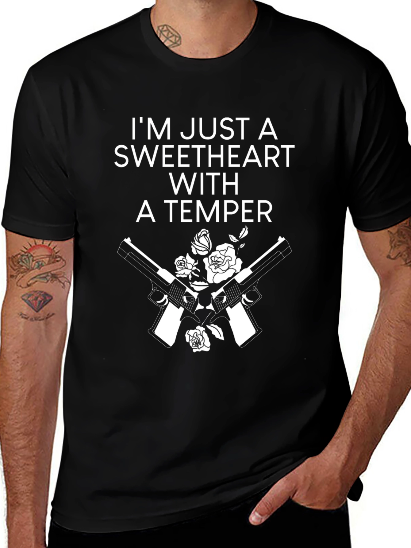 Sweetheart With A Temper Graphic T-Shirt