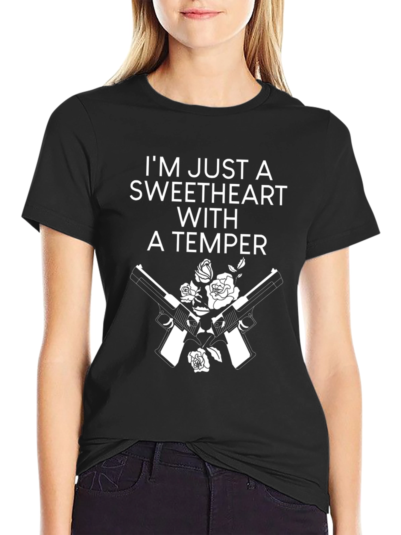 Sweetheart With A Temper Graphic T-Shirt
