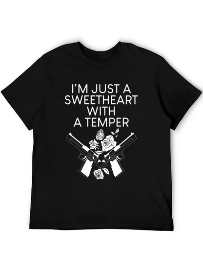 Sweetheart With A Temper Graphic T-Shirt