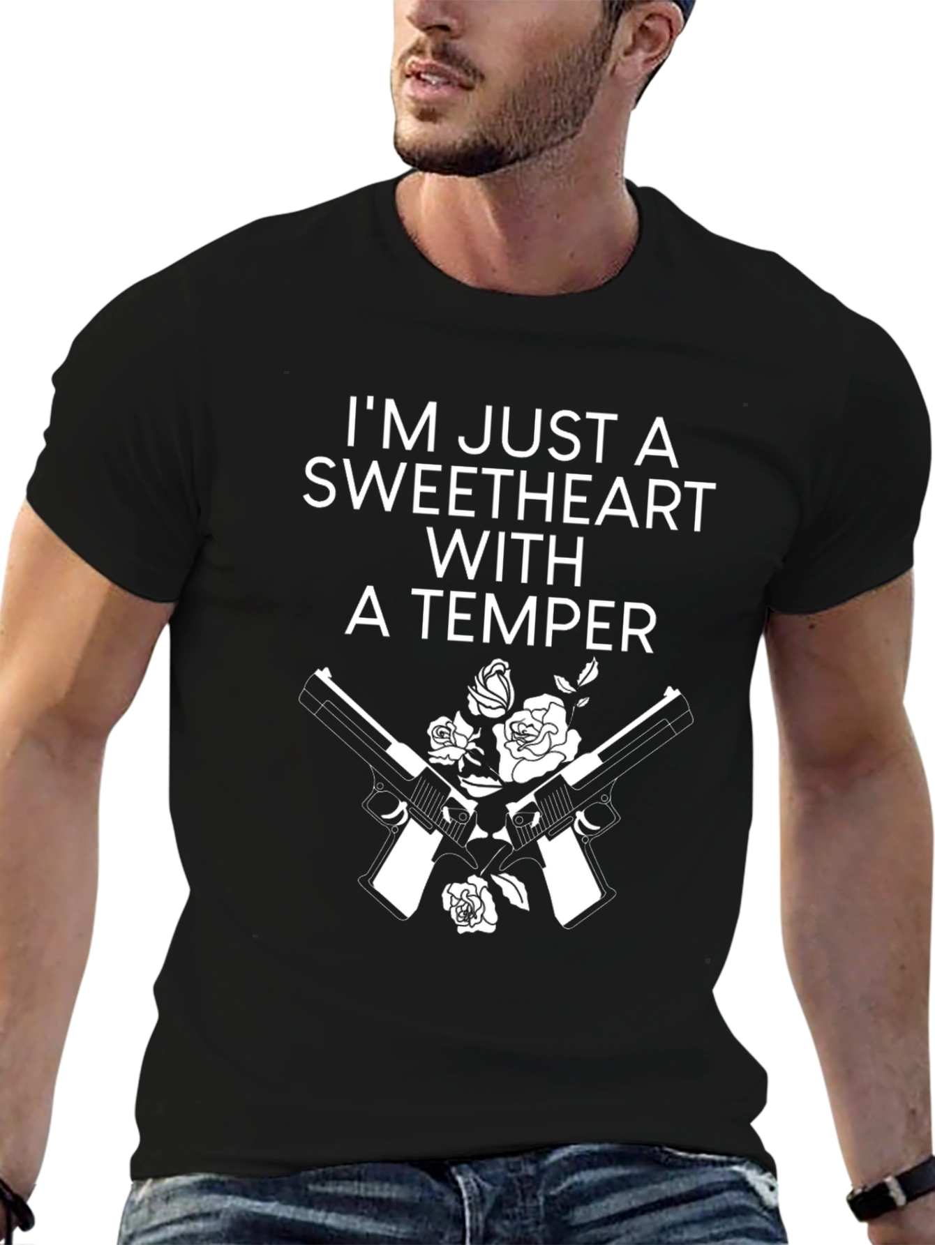 Sweetheart With A Temper Graphic T-Shirt