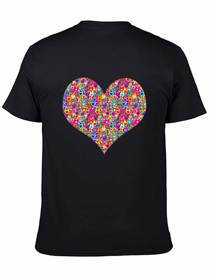 Heart Pattern Mens T-Shirt