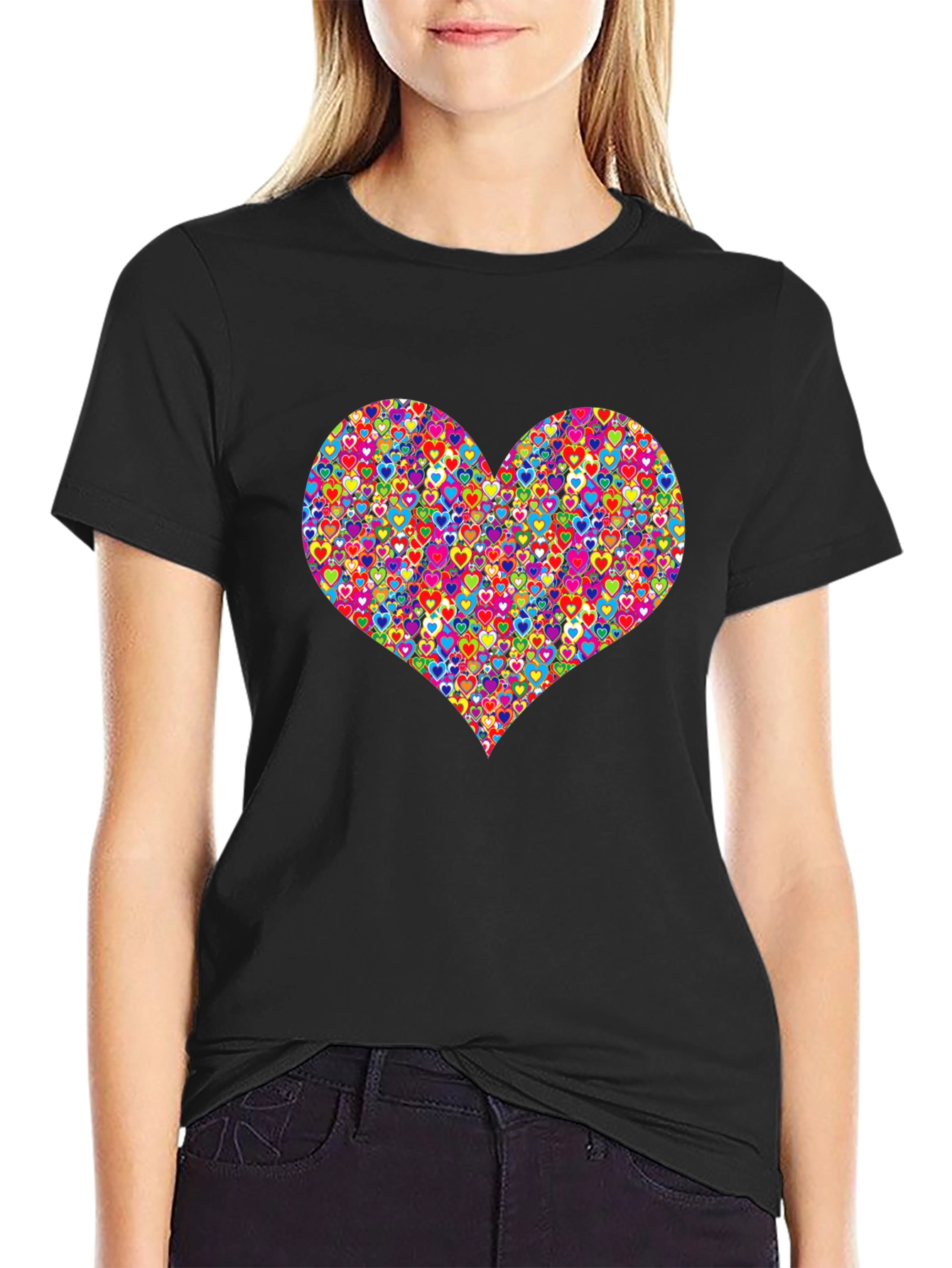 Heart Pattern Mens T-Shirt